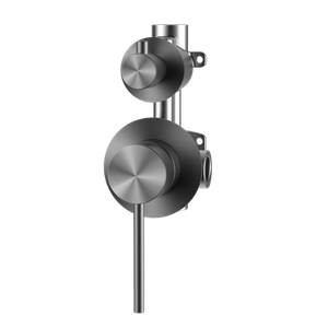 Factory Best Sell geb&uuml;rstetes Gun Metal Wandmontierter 304ss Badezimmer-Wasserhahn-Duschumsteller 