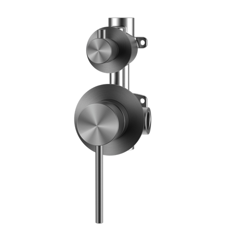 Factory Best Sell geb&uuml;rstetes Gun Metal Wandmontage 304ss Bad Wasserhahn Dusche Umsteller 