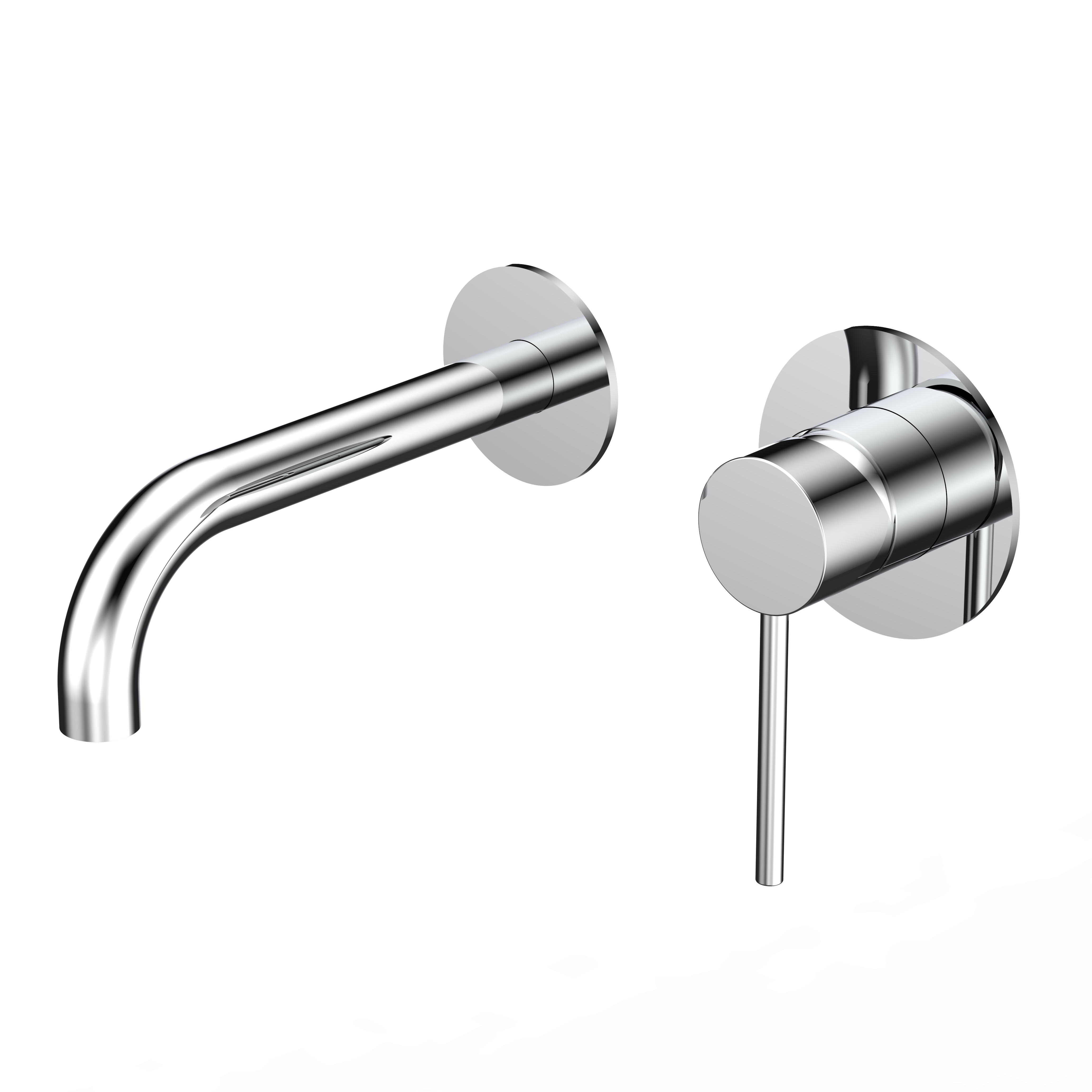 SUS 304 Wandmontierter, verdeckter 2-Loch-Handwaschbecken-Wasserhahn
