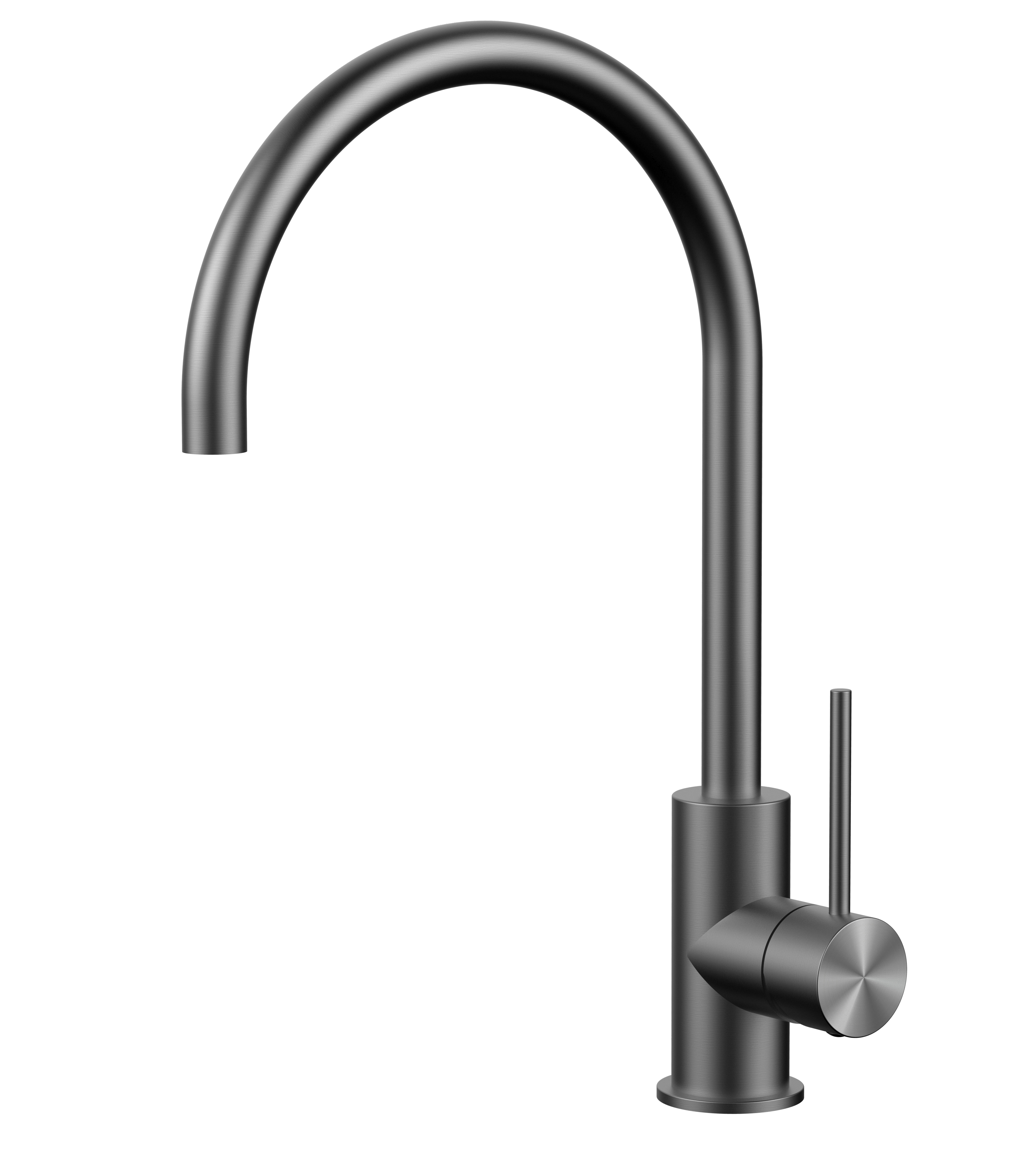 Хромированный кухонный смеситель из нержавеющей стали, смеситель для горячей и холодной воды