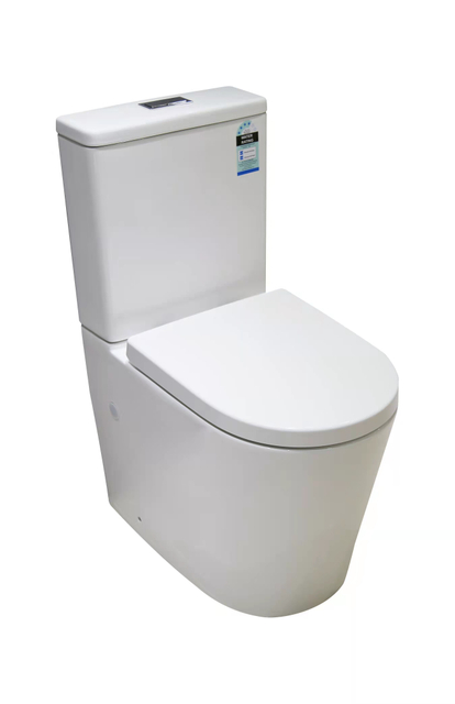 透かし製品セット水クローゼット卸売ツーピーストイレトイレリムレス P トラップトイレ浴室に戻る壁トイレ
