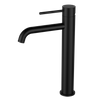 Grifo de lavabo de dise&ntilde;o de moda, grifo de lavabo de ba&ntilde;o de acero inoxidable 304 montado en cubierta, mezclador de agua fr&iacute;a y caliente sin plomo