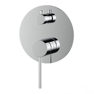 Минимальный настенный комплект смесителя оптом из нержавеющей стали с двойной ручкой, скрытый смеситель для душа